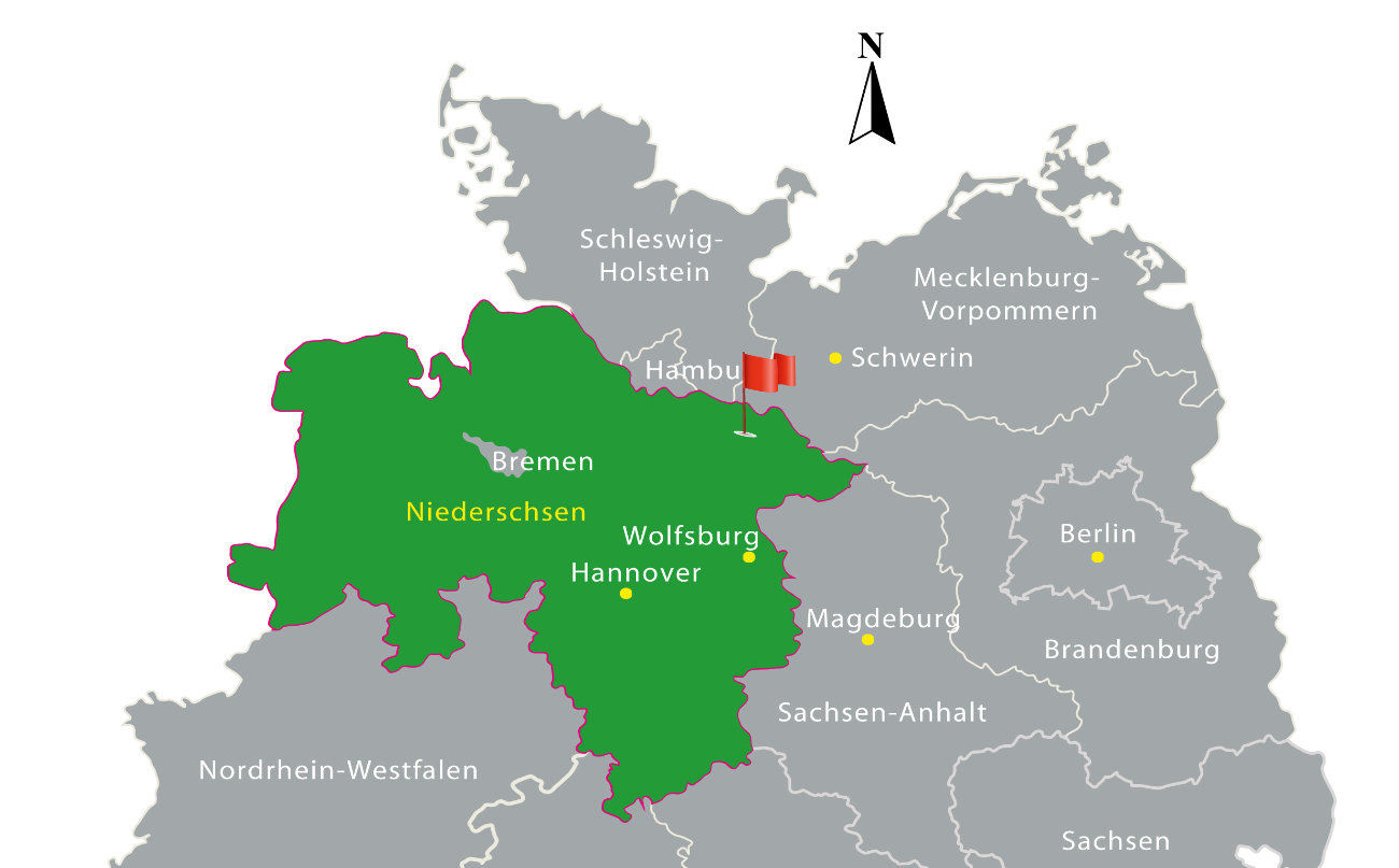 Karte Norddeutschland